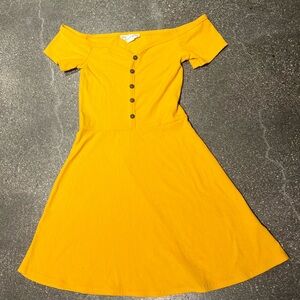 Urban Heritage Yellow Button up Dress
